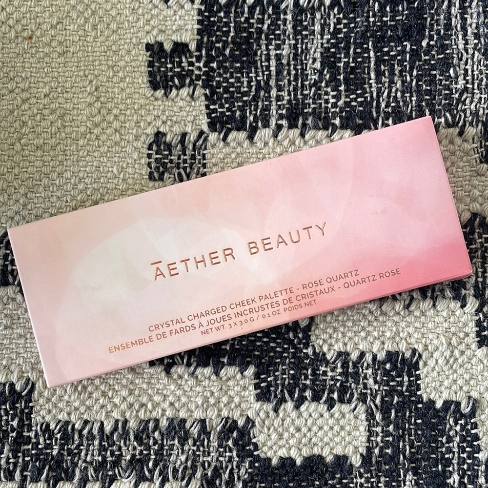 Aether Beauty Crystal Charged Cheek Palette Rose Quartz